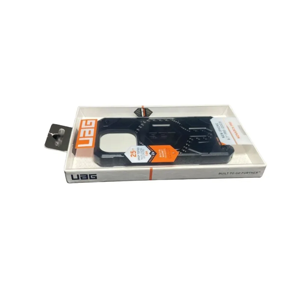 iPhone 15 Pro UAG Monarch Pro MagSafe Case Black Carbon Fiber Drop Guard